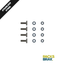 SS304 M8 x 25mm Vierkant-T-Schraube 20 x 20 x 3 (4) 1008