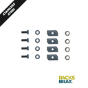 SS304 M8 x 20mm  Set Screws (4) and SS304 M8 Strut Nut 35 x 19 x 8 (4) 1017