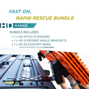 HD HITCH STANDARD + HD 15 DEGREE ANGLE BRACKET + HD ACCESSORY BARS